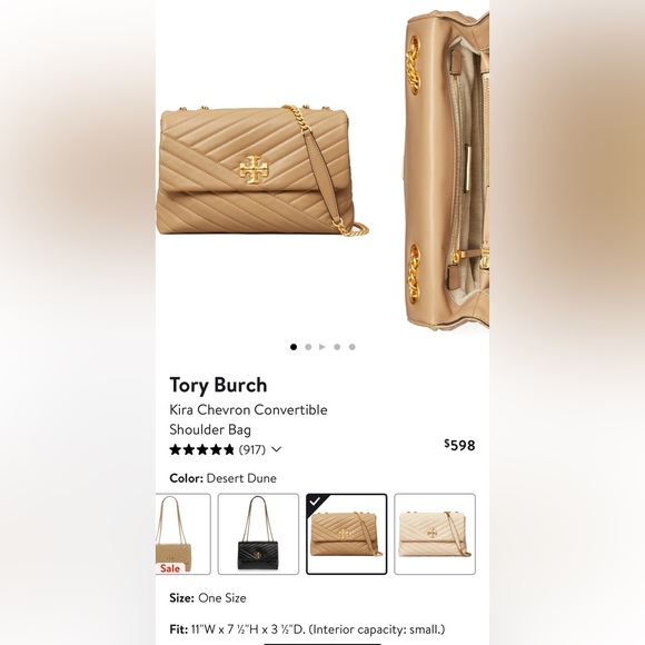 Tory Burch Kira Chevron Convertible Shoulder Bag - Picture 12 of 16